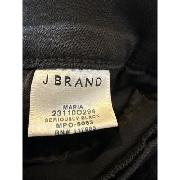 J BRAND Maria High Rise Skinny Stretch Jean in Sonnet, Black Wash - Size 25 - Picture 7 of 10